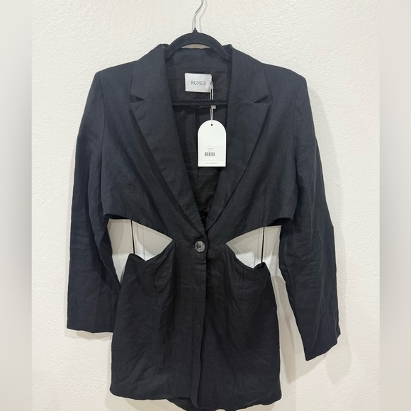 NWT Rumer Harper Blazer Dress size Small in Black - Picture 4 of 7